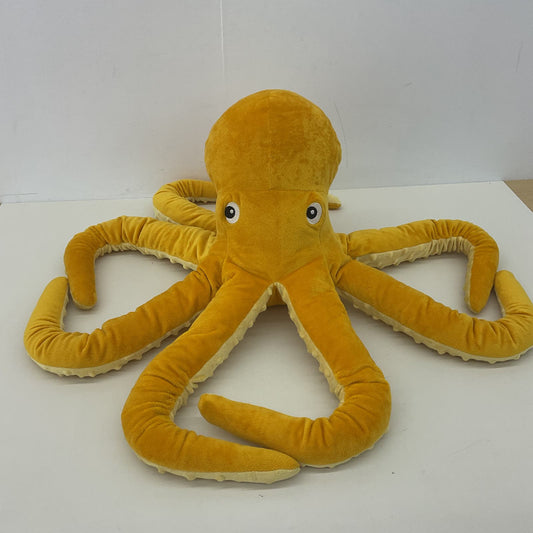 Ikea Yellow Large Sea Creature Aquatic Tentacles Octopus Plush Stuffed Toy - Warehouse Toys