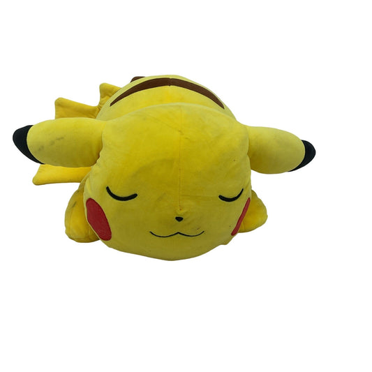 Jumbo Nintendo Pokemon Sleeping Pikachu Soft Cuddly Plush Doll Preowned - Warehouse Toys