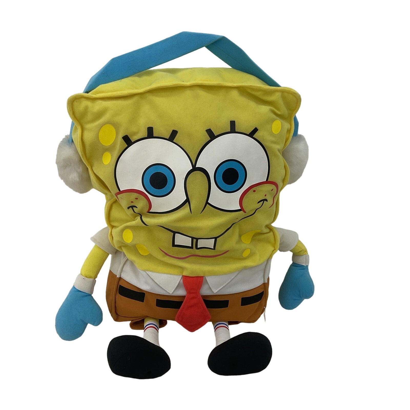 Jumbo Sized Nickelodeon Spongebob Squarepants Holiday Ear Muffs Design Plush - Warehouse Toys