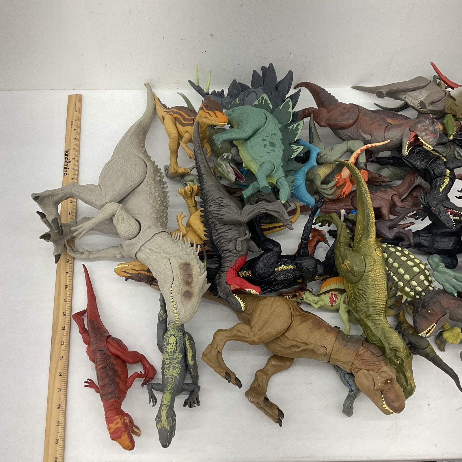 Jurassic Park World 25 lbs T - Rex Dinosaur Action Figures Collection Preowned LOT - Warehouse Toys