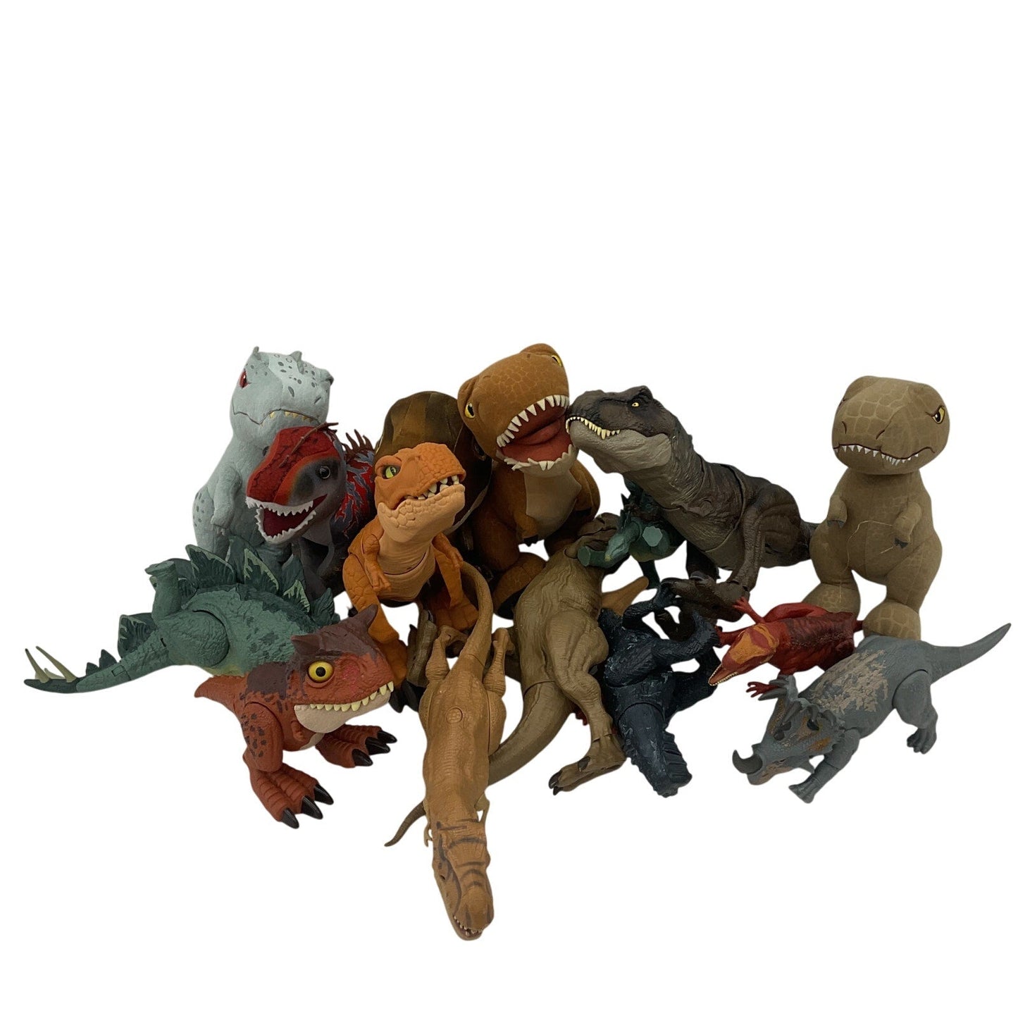 Jurassic Park World T - Rex Dinosaur Action Figures Collection 12 lbs Preowned LOT - Warehouse Toys