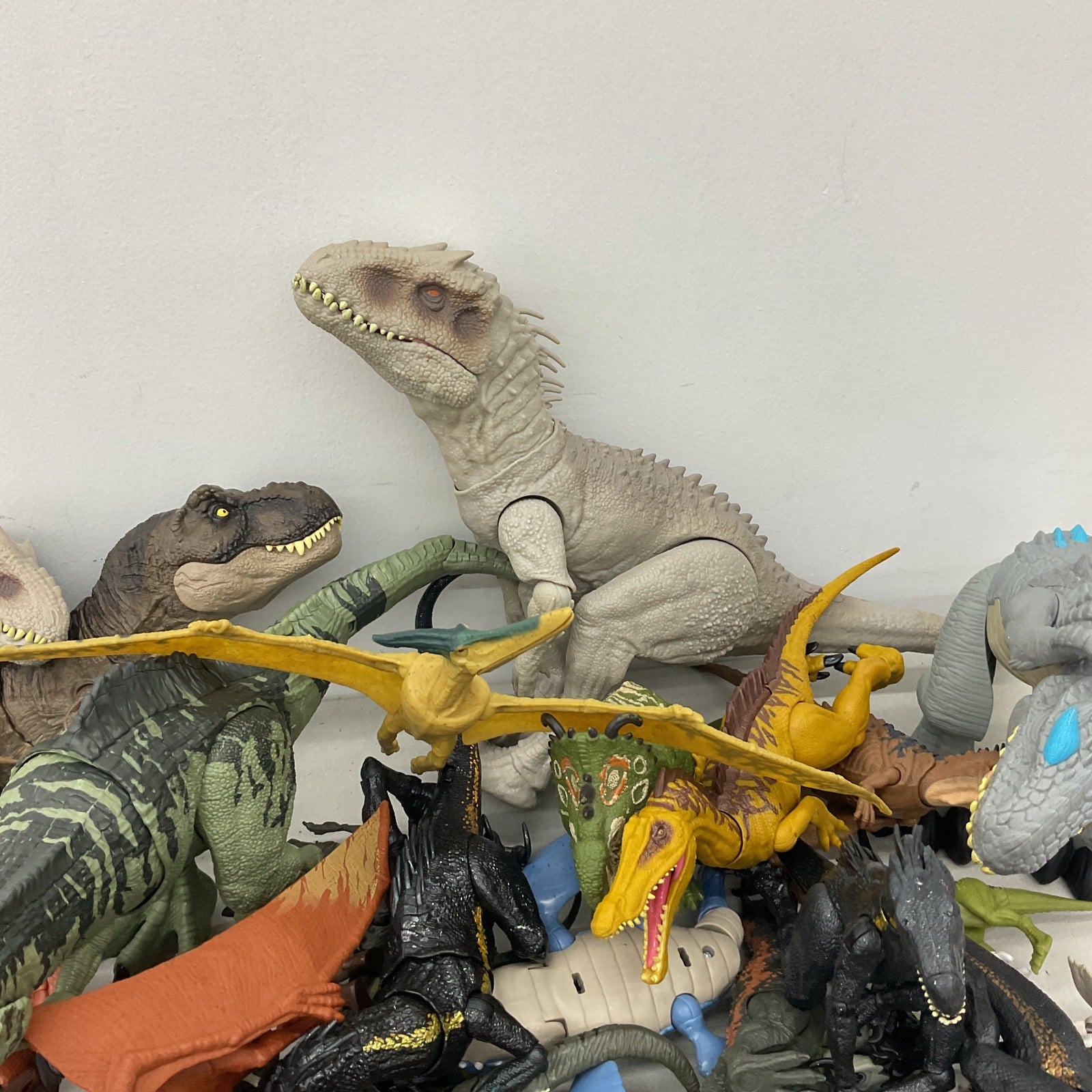 Jurassic Park World T - Rex Dinosaur Action Figures Collection 25 lbs Preowned LOT - Warehouse Toys