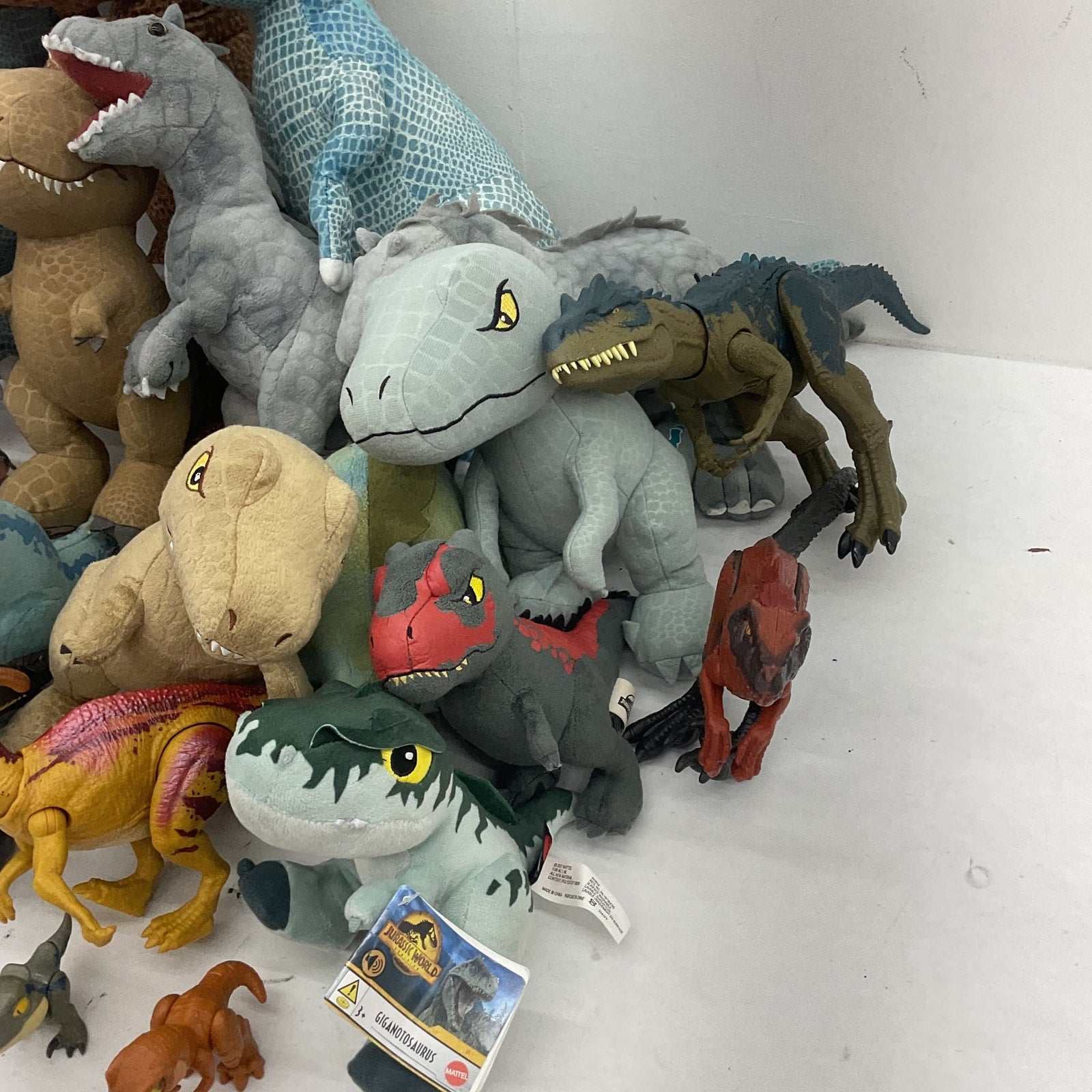 Jurassic World Park Dinosaur Mixed LOT 12 lbs Stuffed Plush Toys Preowned Raptor - Warehouse Toys