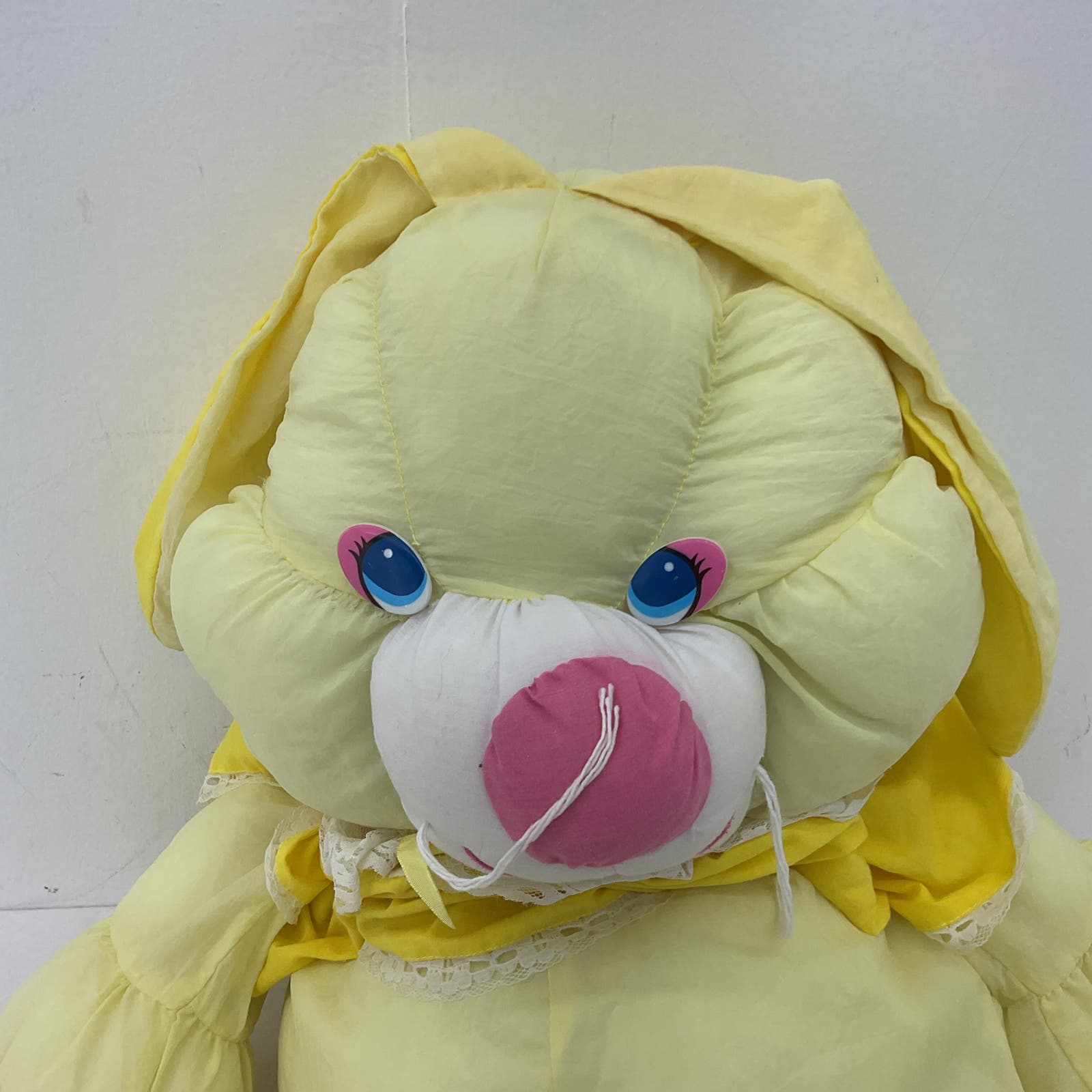 Klappy Mates Yellow Stuffed Animal Bunny Rabbit Vintage 80s Plush - Warehouse Toys