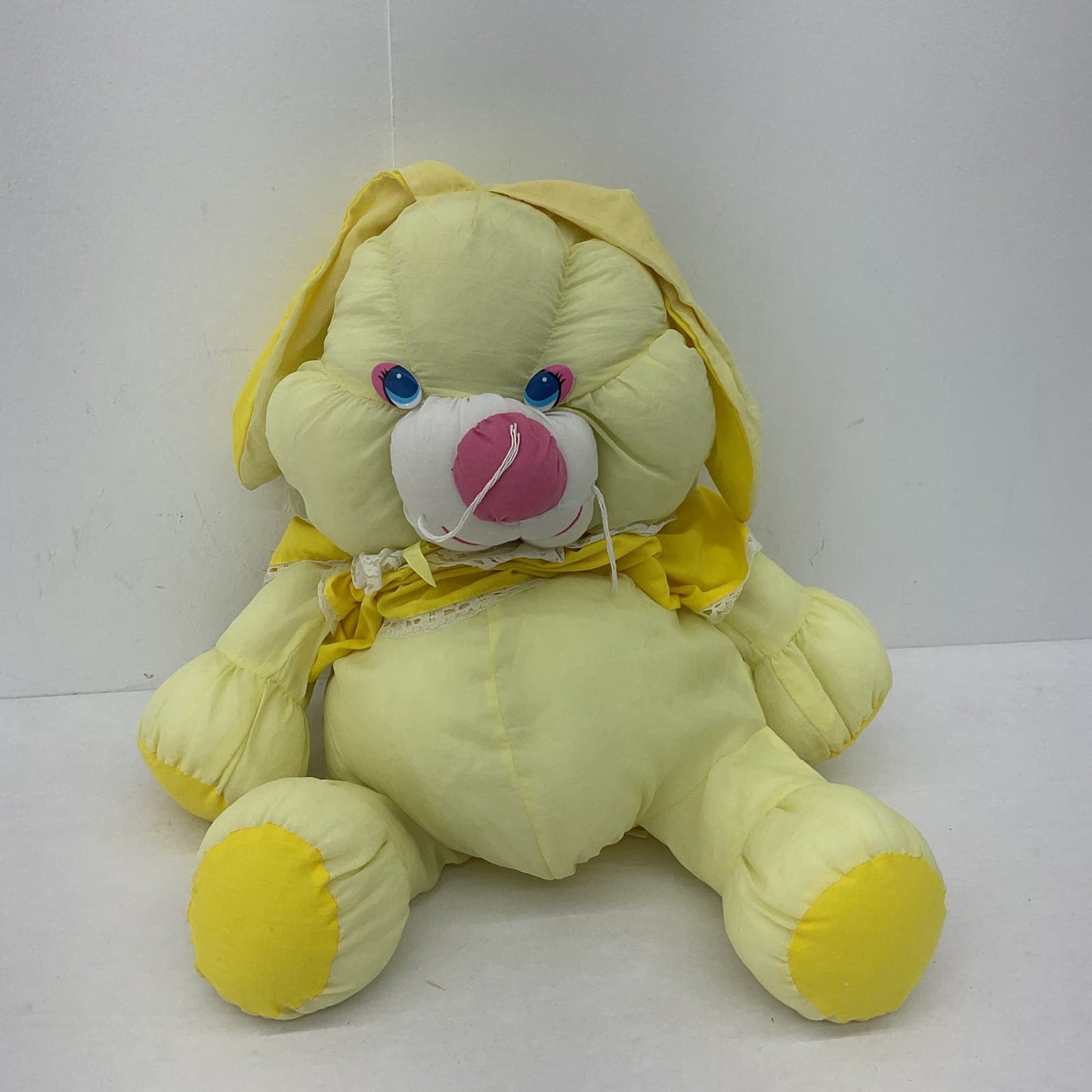 Klappy Mates Yellow Stuffed Animal Bunny Rabbit Vintage 80s Plush - Warehouse Toys