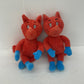 Kohls Cares Red Stuffed Animals Dr Seuss Plush Toy Lot Fox in Socks - Warehouse Toys