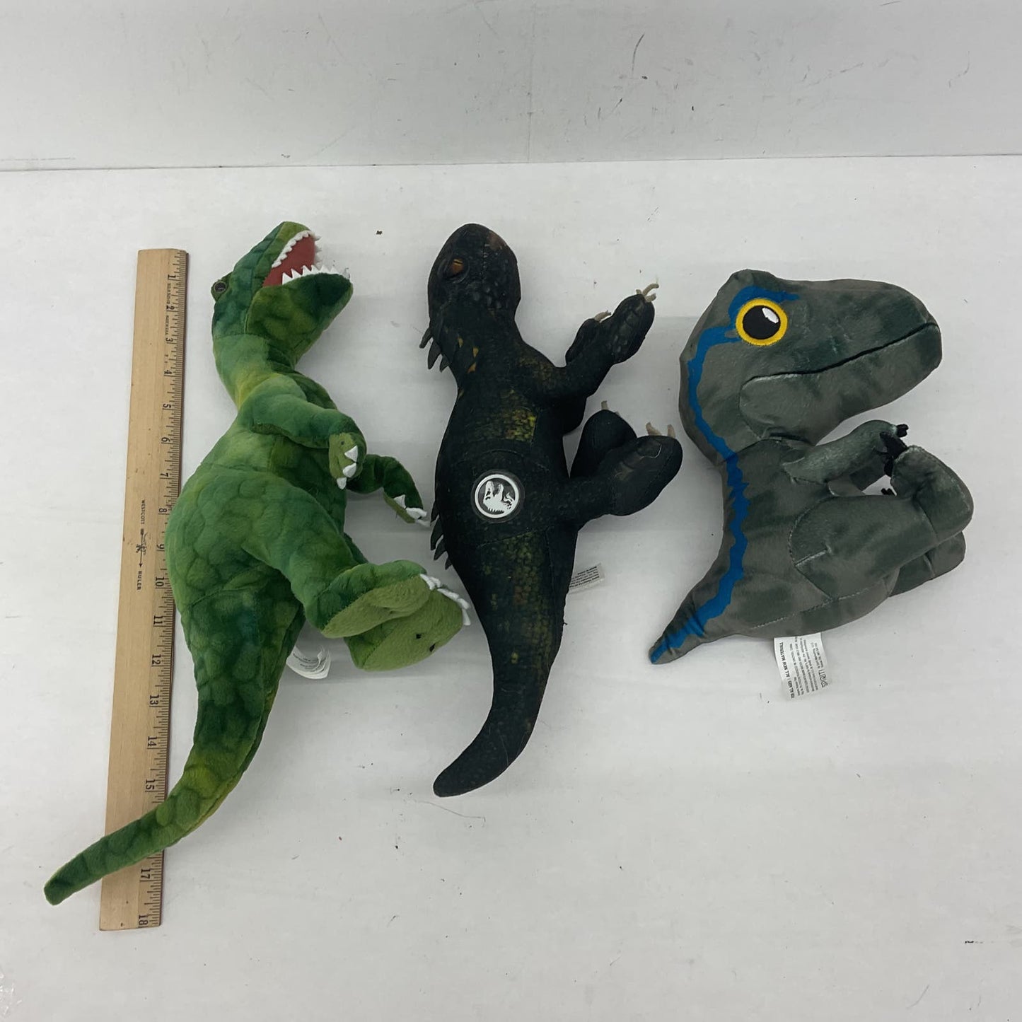 Kohls Jurassic Park Green Stuffed Animal Plush Dinosaur Toy Lot - Warehouse Toys