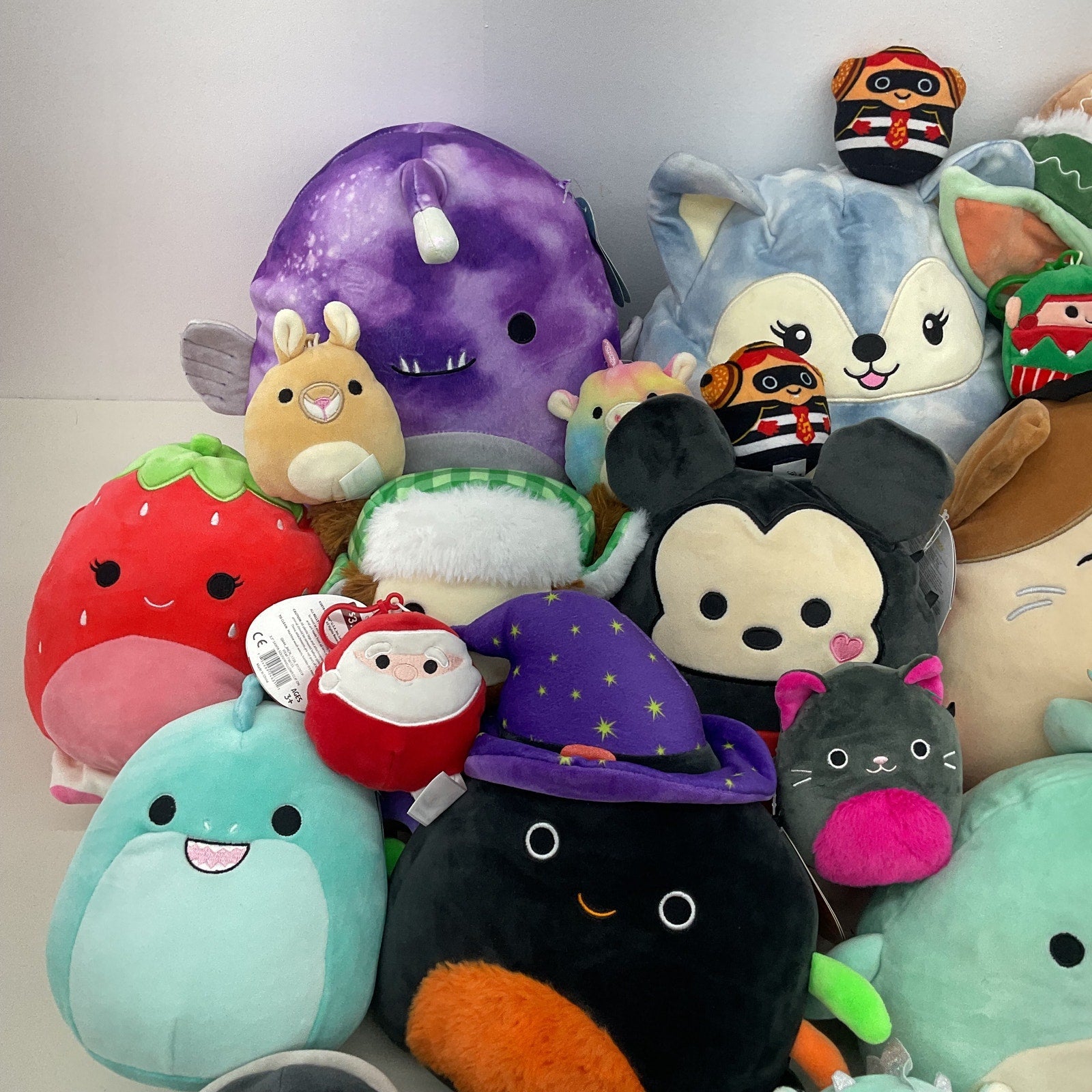 Large 9 lbs LOT Squishmallows Character Plush Dolls Stuffed Animals Assorted - Warehouse Toys