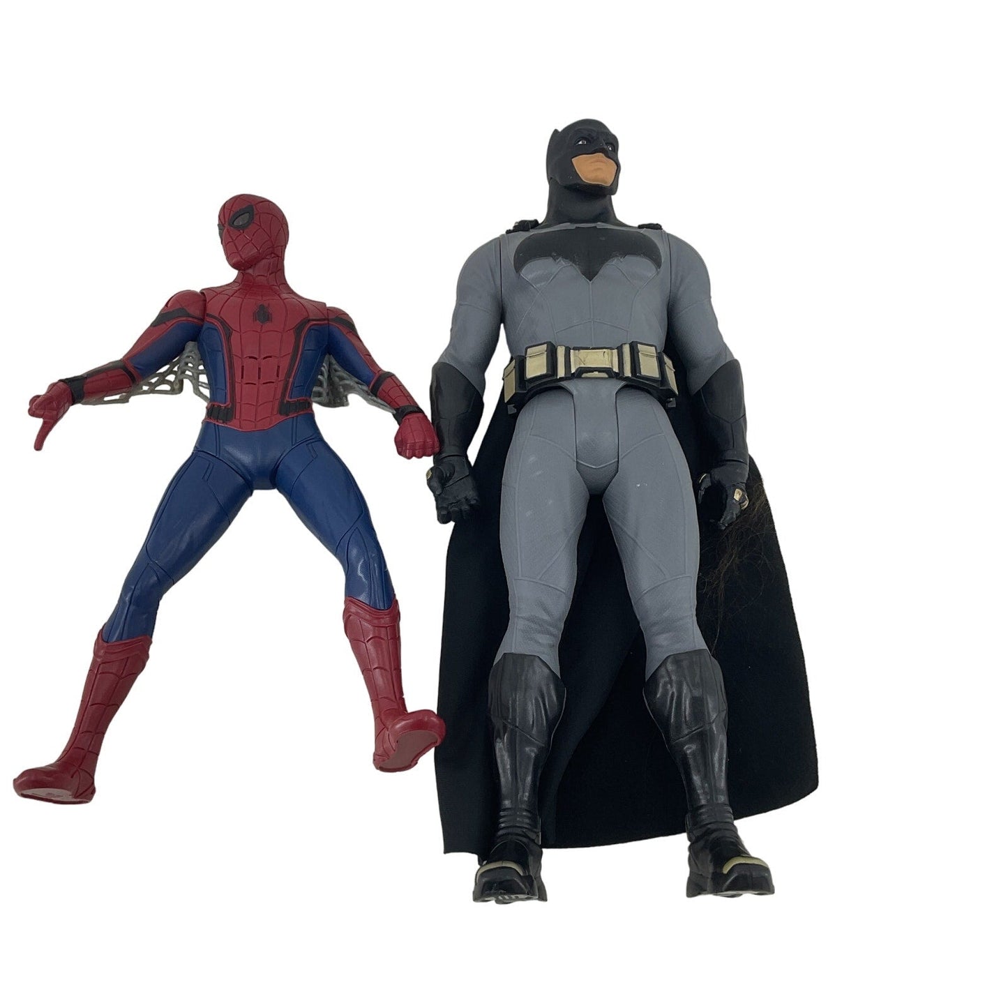 Large DC Comics Batman Action Figure & Marvel Spiderman Action Figure Loose - Warehouse Toys