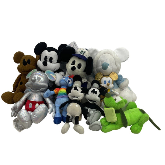 Large Disney Character Plush Doll LOT Mickey Mouse Steamboat Willie Assorted - Warehouse Toys