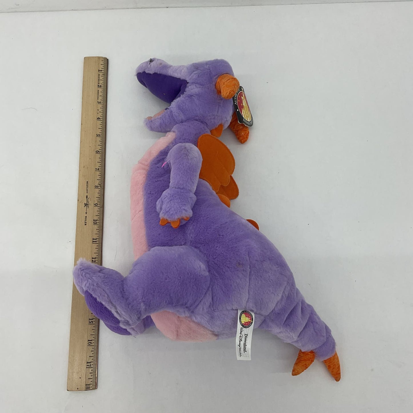 Large Disney World Epcot Center Mascot Figment the Purple Dragon Plush Stuffed - Warehouse Toys