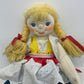 Large Handmade Dutch Holland Wooden Clogs Blonde Girl Soft Plush Doll Preowned - Warehouse Toys