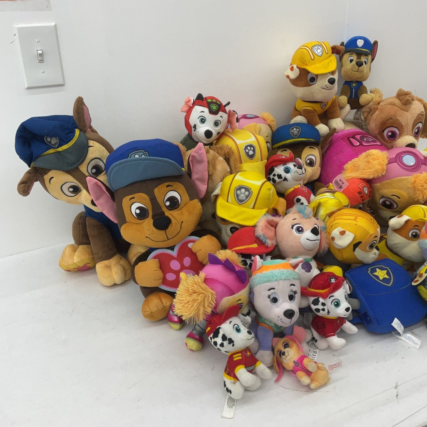 Large LOT 12 lbs Nickelodeon Paw Patrol Character Plush Dolls Toys Skye Marshall - Warehouse Toys