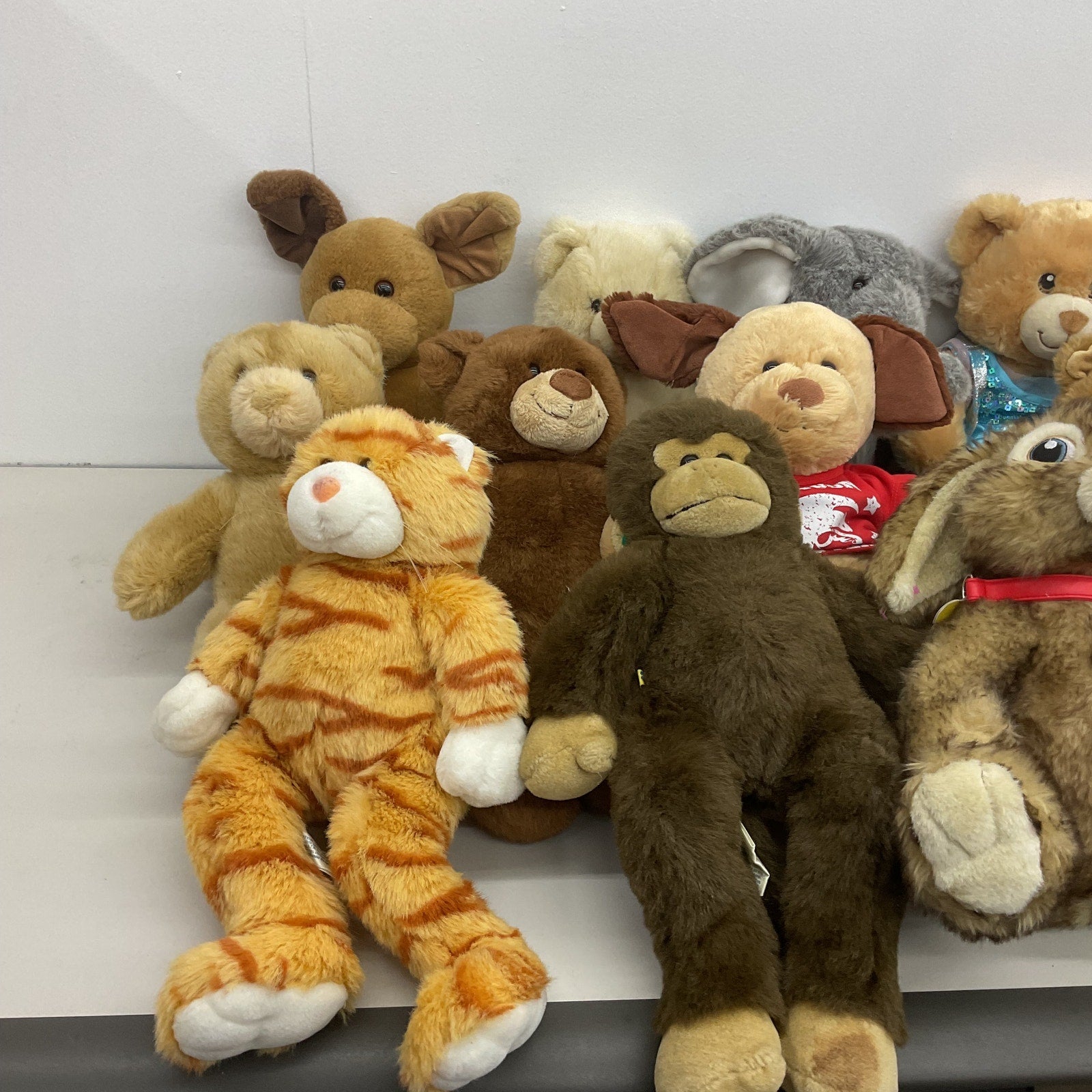 Large LOT 13 lbs BABW Build a Bear Stuffed Animal LOT Monkey Teddy Bears Cat - Warehouse Toys