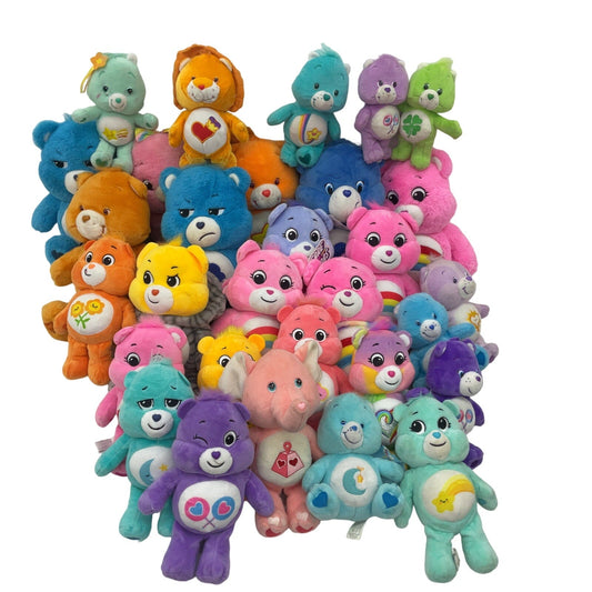 Large LOT 13 lbs Care Bears Character Plush Dolls Mixed Preowned Colorful Cousin - Warehouse Toys