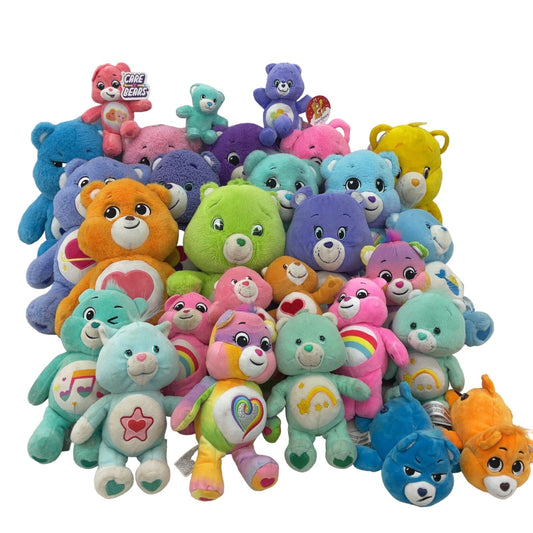 Large LOT 13 lbs Modern Care Bears Character Plush Dolls Colorful Grumpy Tender - Warehouse Toys