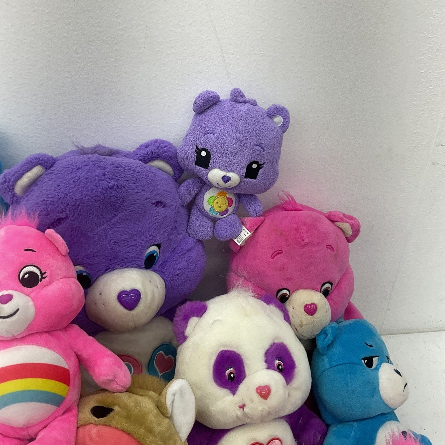 Large LOT 13 lbs Modern Care Bears Character Plush Dolls Colorful Toys Preowned - Warehouse Toys