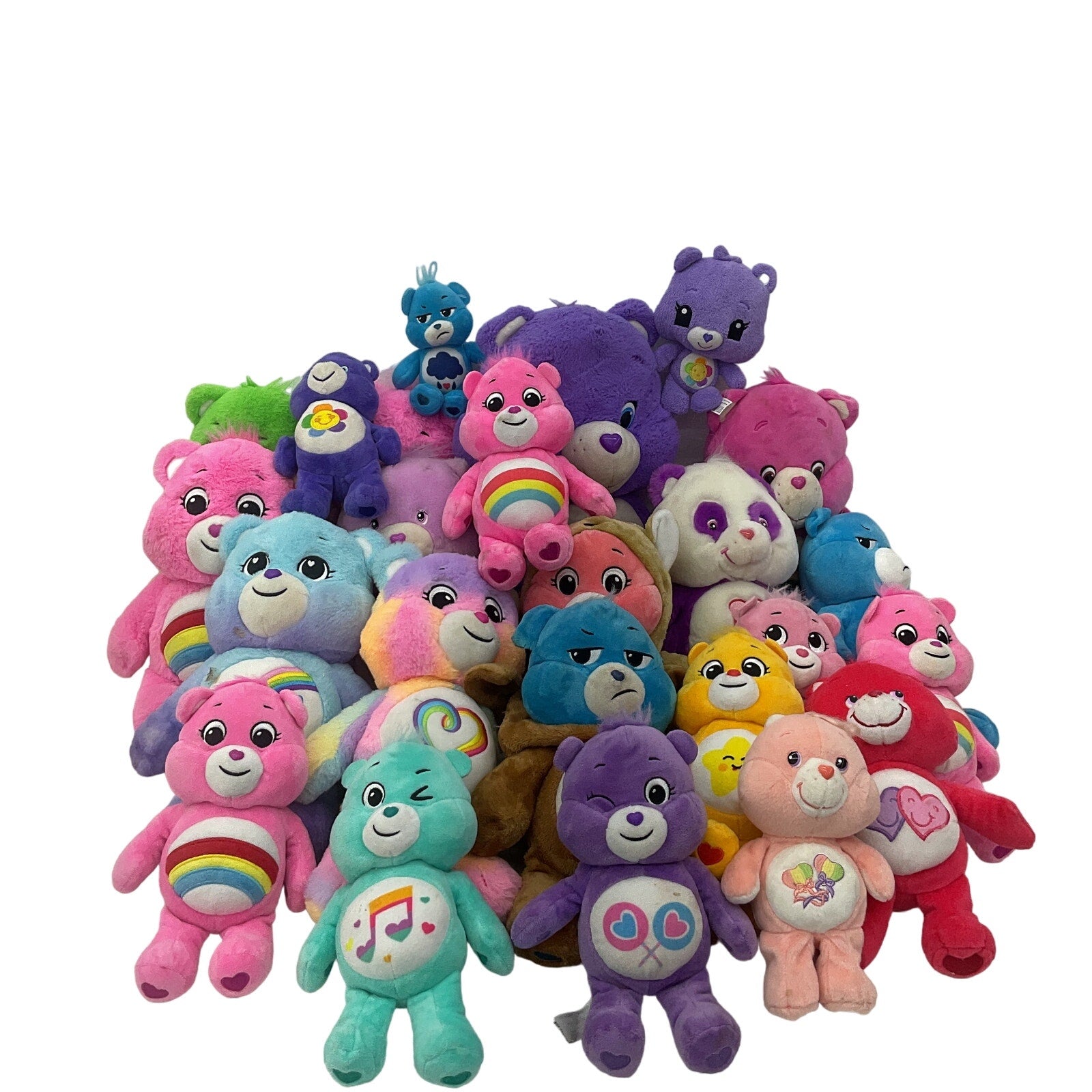 Large LOT 13 lbs Modern Care Bears Character Plush Dolls Colorful Toys Preowned - Warehouse Toys