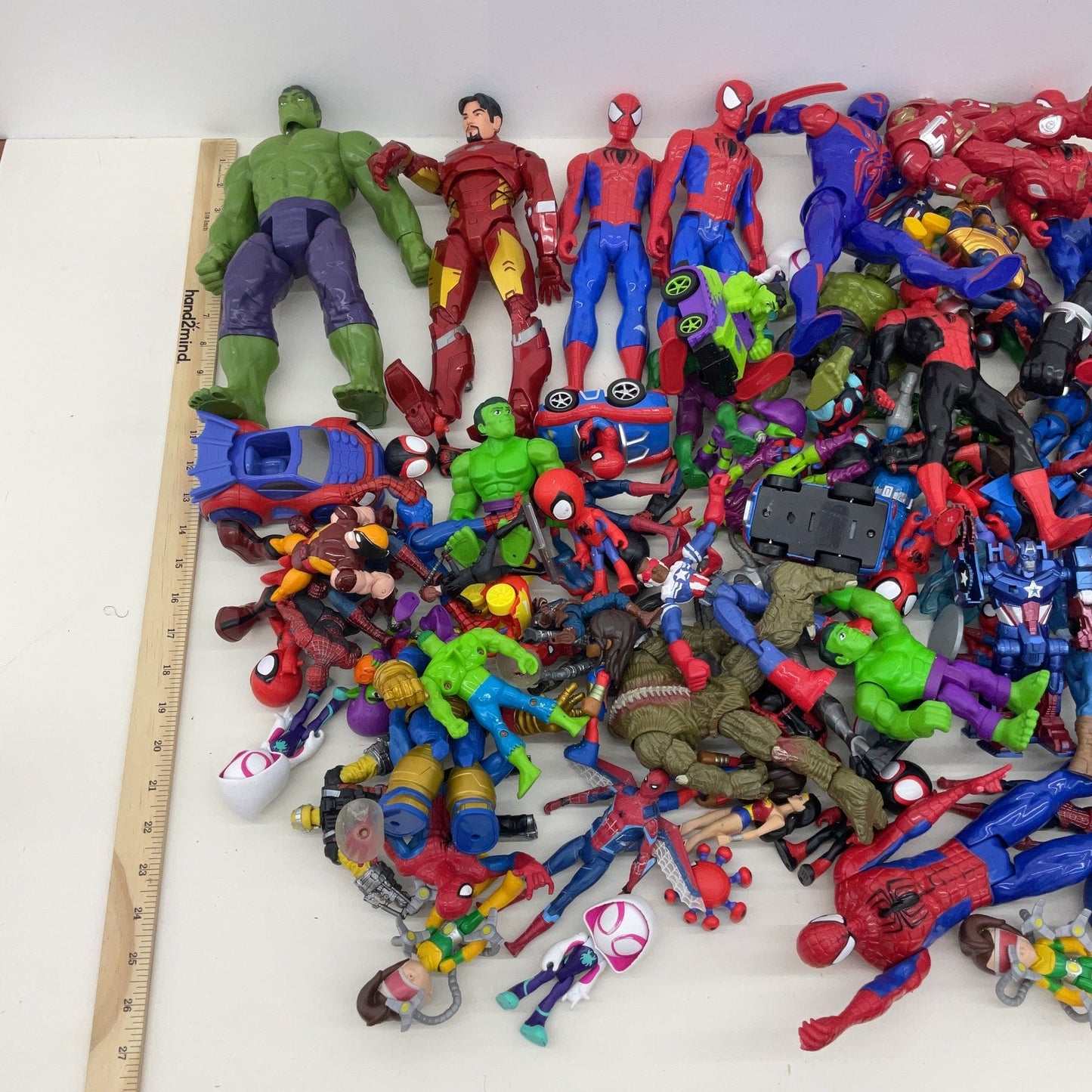 Large LOT 18 lbs Marvel Mixed Loose Action Figures Avengers Spiderman Iron Man - Warehouse Toys