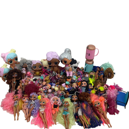 Large LOT 25 lbs MGA LOL OMG Surprise! Play Fashion Dolls Big Lil Sistas Loose - Warehouse Toys