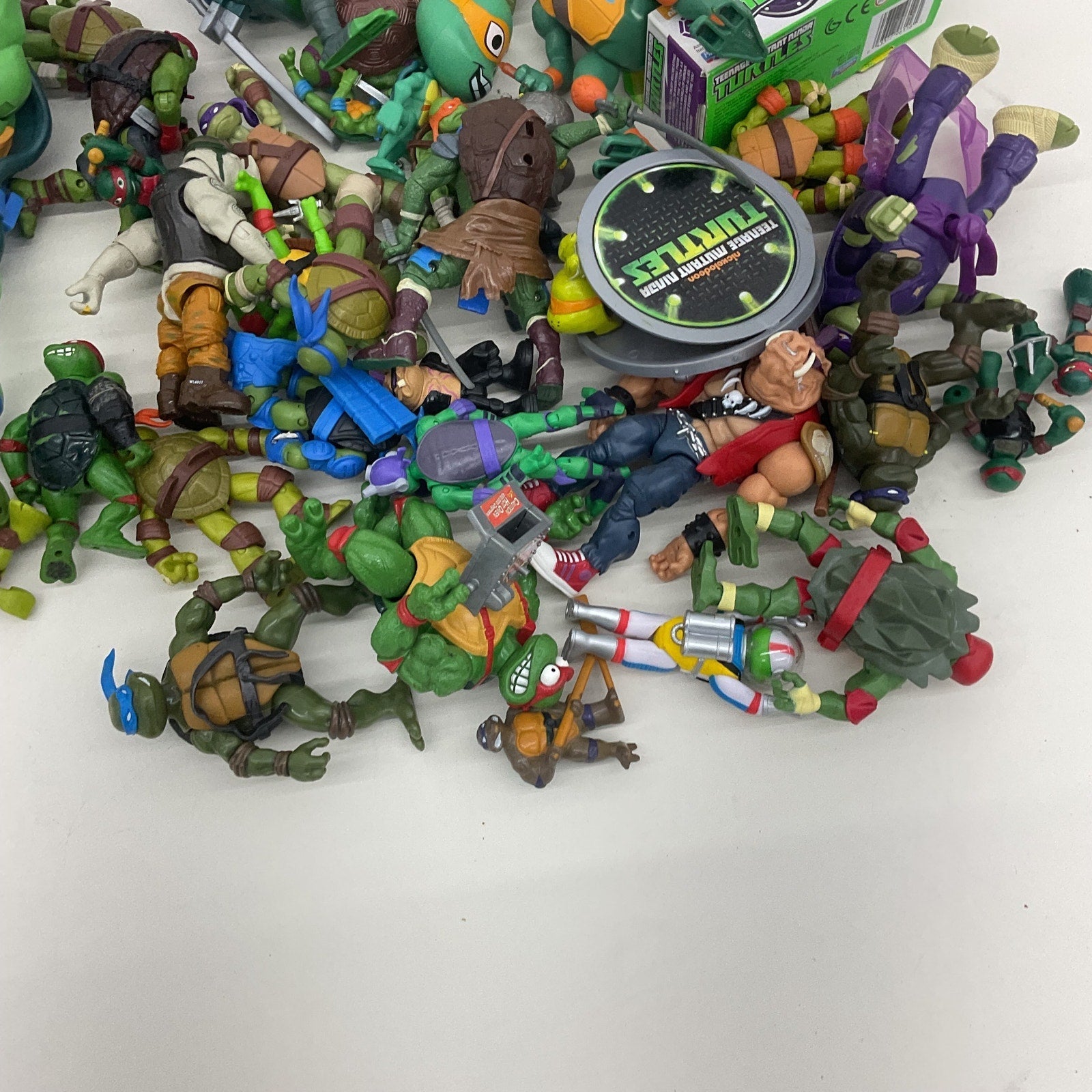 Large LOT 7+ lbs TMNT Ninja Turtles Action Figures Toys Raphael Leonardo Mikey - Warehouse Toys