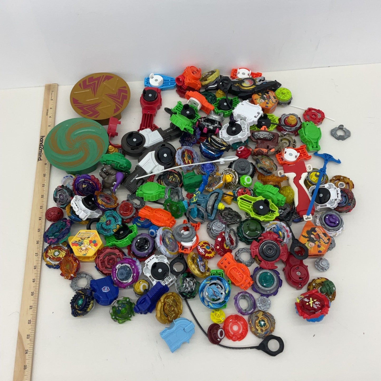 Large LOT 9 lbs Beyblades Toy Figures Accessories Preowned Mixed Random - Warehouse Toys