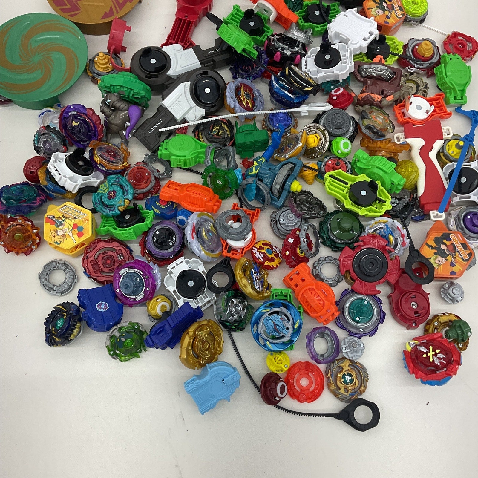 Large LOT 9 lbs Beyblades Toy Figures Accessories Preowned Mixed Random - Warehouse Toys