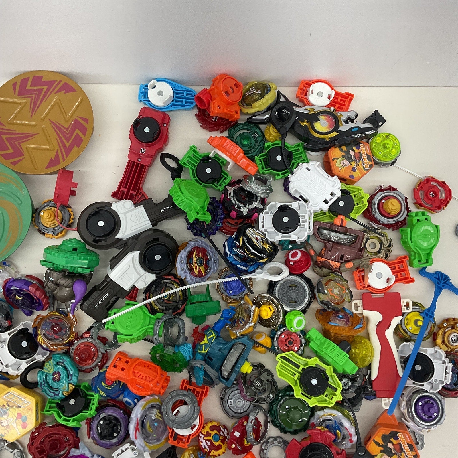 Large LOT 9 lbs Beyblades Toy Figures Accessories Preowned Mixed Random - Warehouse Toys