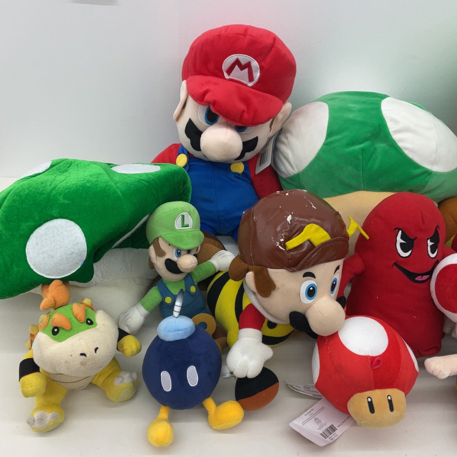 New Nintendo Mario Plushies Lot hotsell