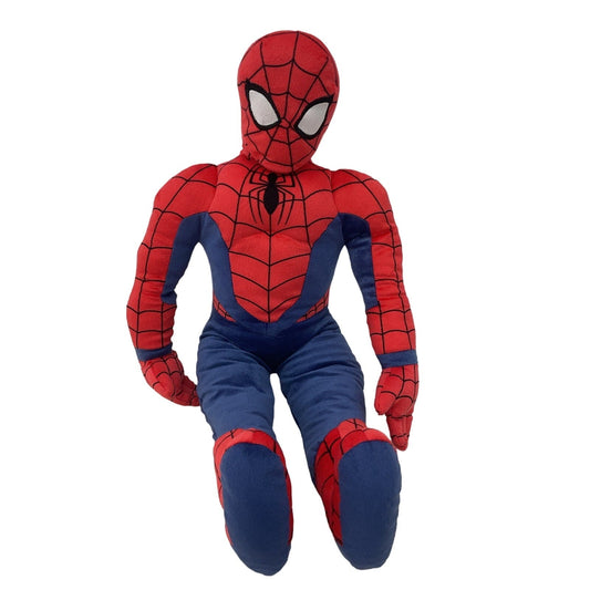 Large Marvel Spiderman Comic Book Character Red Blue Cuddly Plush Doll - Warehouse Toys