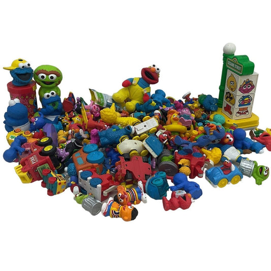 Large Mixed Loose LOT 13 lbs Sesame Street Toy Figures Cake Toppers Elmo Grouch - Warehouse Toys