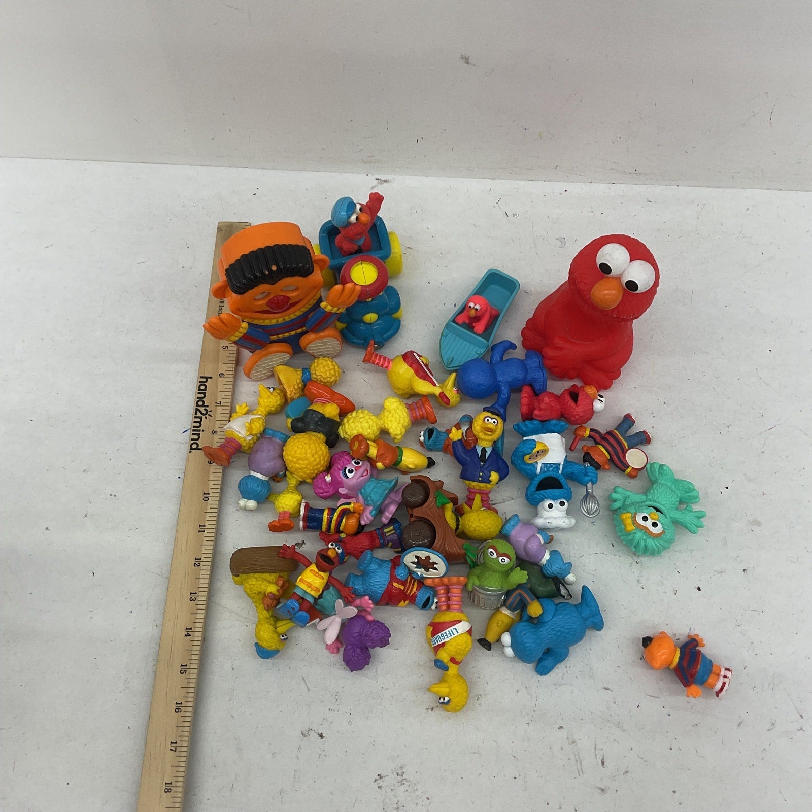 Large Mixed Loose LOT 3 lbs Sesame Street Toy Figures Cake Toppers Vintage Toys - Warehouse Toys