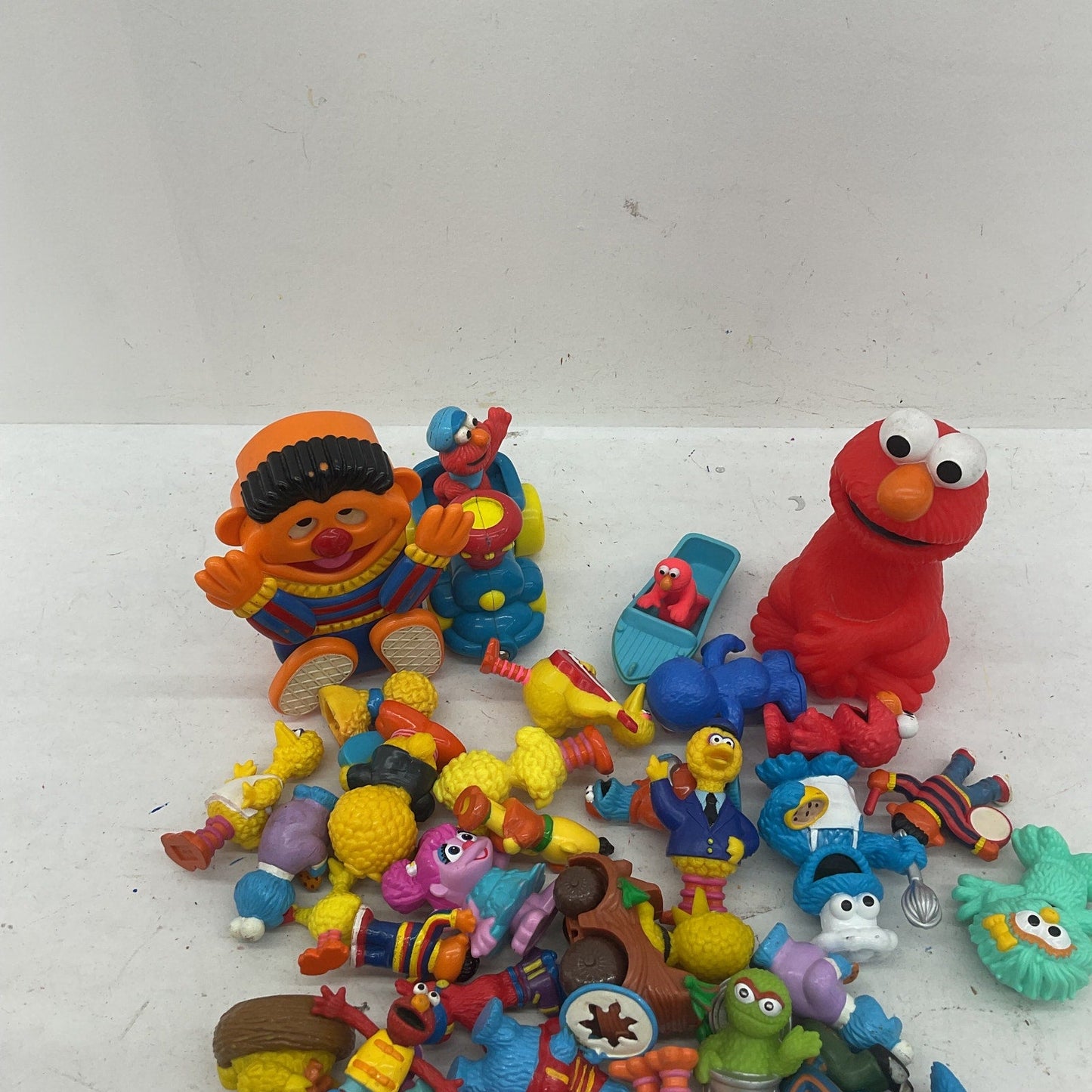 Large Mixed Loose LOT 3 lbs Sesame Street Toy Figures Cake Toppers Vintage Toys - Warehouse Toys