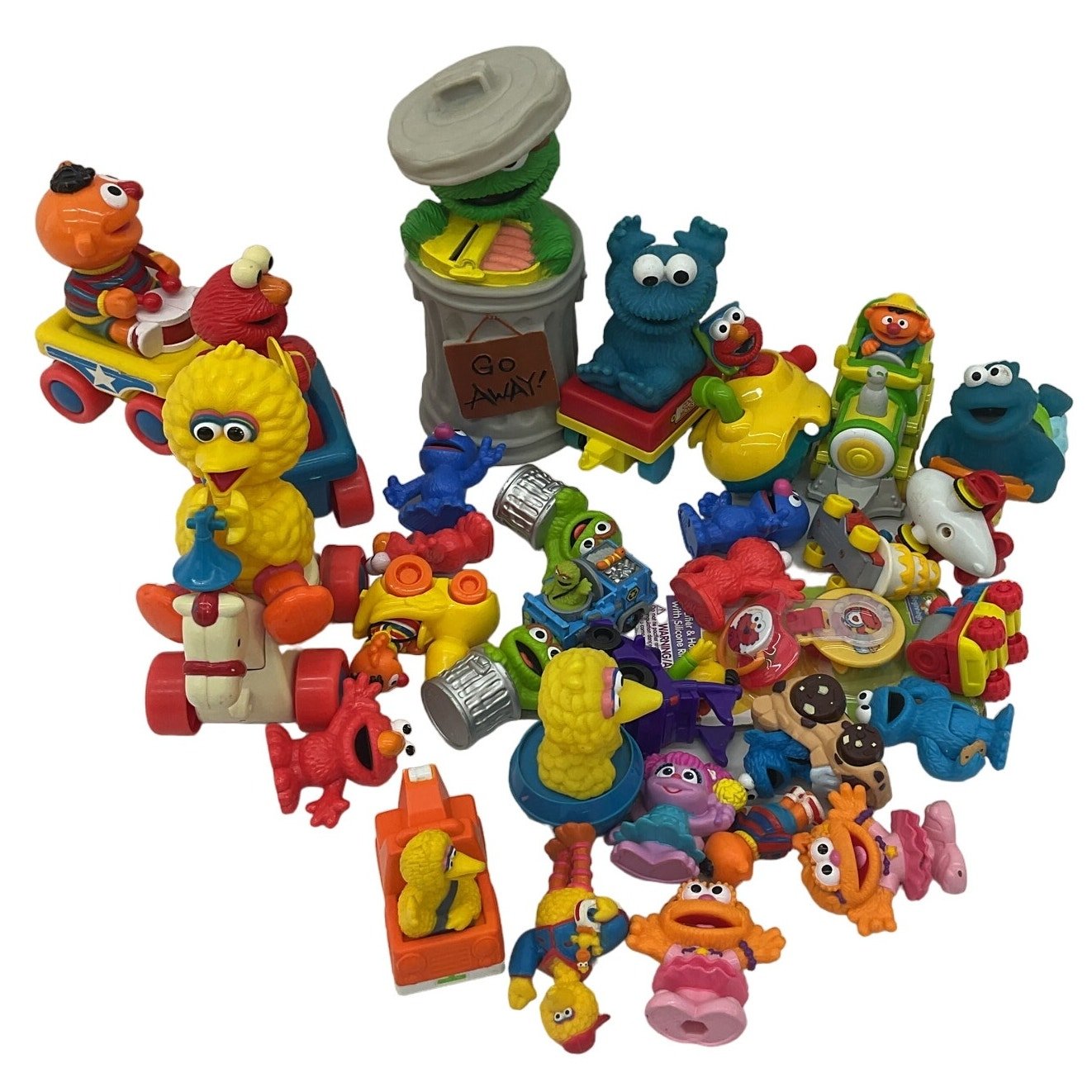 Large Mixed Loose LOT 6 lb Sesame Street Toy Figures Cake Toppers Ernie Big Bird - Warehouse Toys