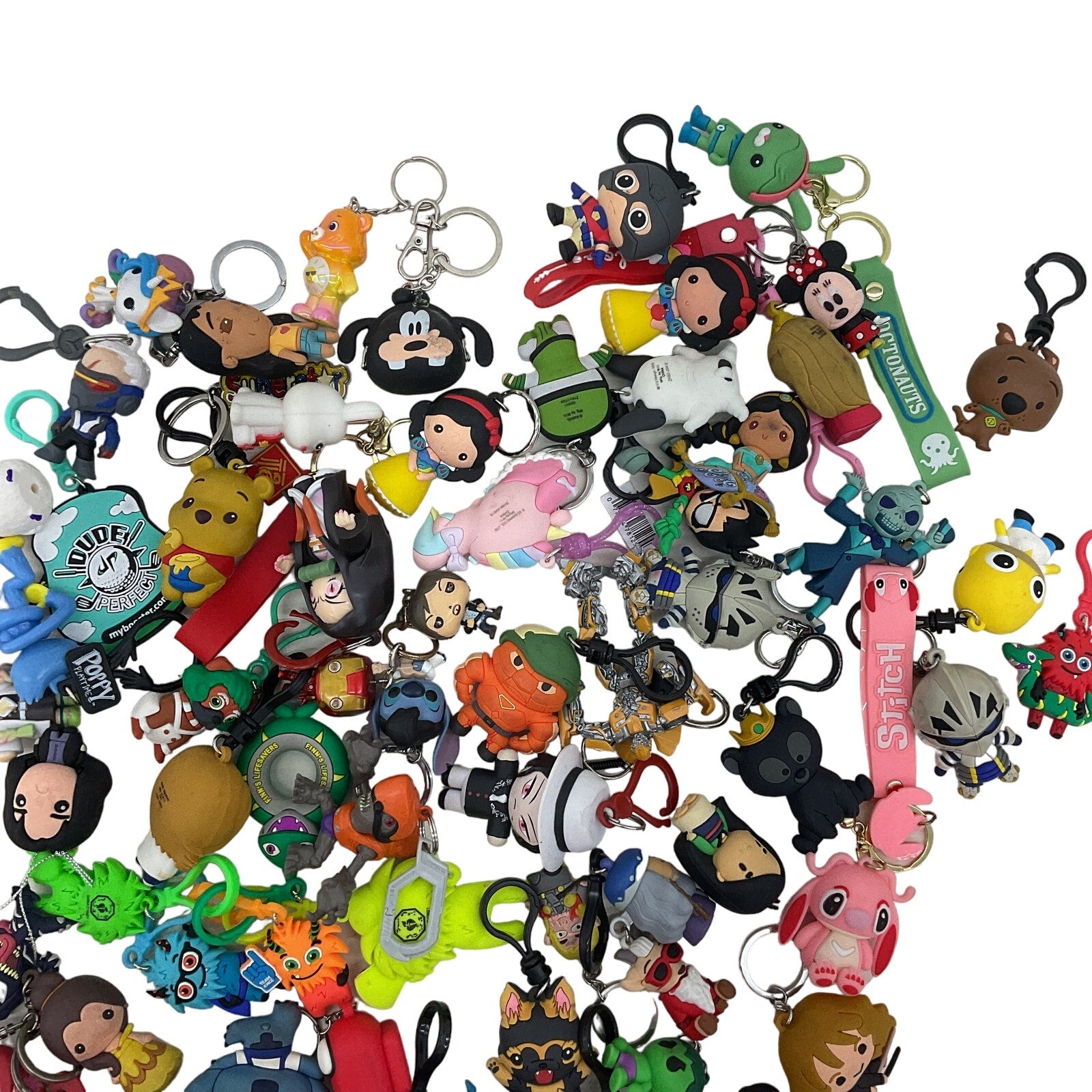 Large Mixed LOT 5+ lbs LOT Disney Pixar Mii Character Toy Figures Keychains - Warehouse Toys