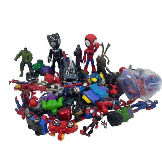 Large Mixed LOT 9+ lbs Marvel Super Heroes Spiderman Action Figures The Avengers - Warehouse Toys