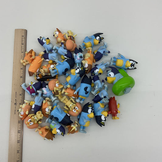 Large Mixed LOT Bluey Cartoon Character Action Figures Toys Cake Toppers Used - Warehouse Toys