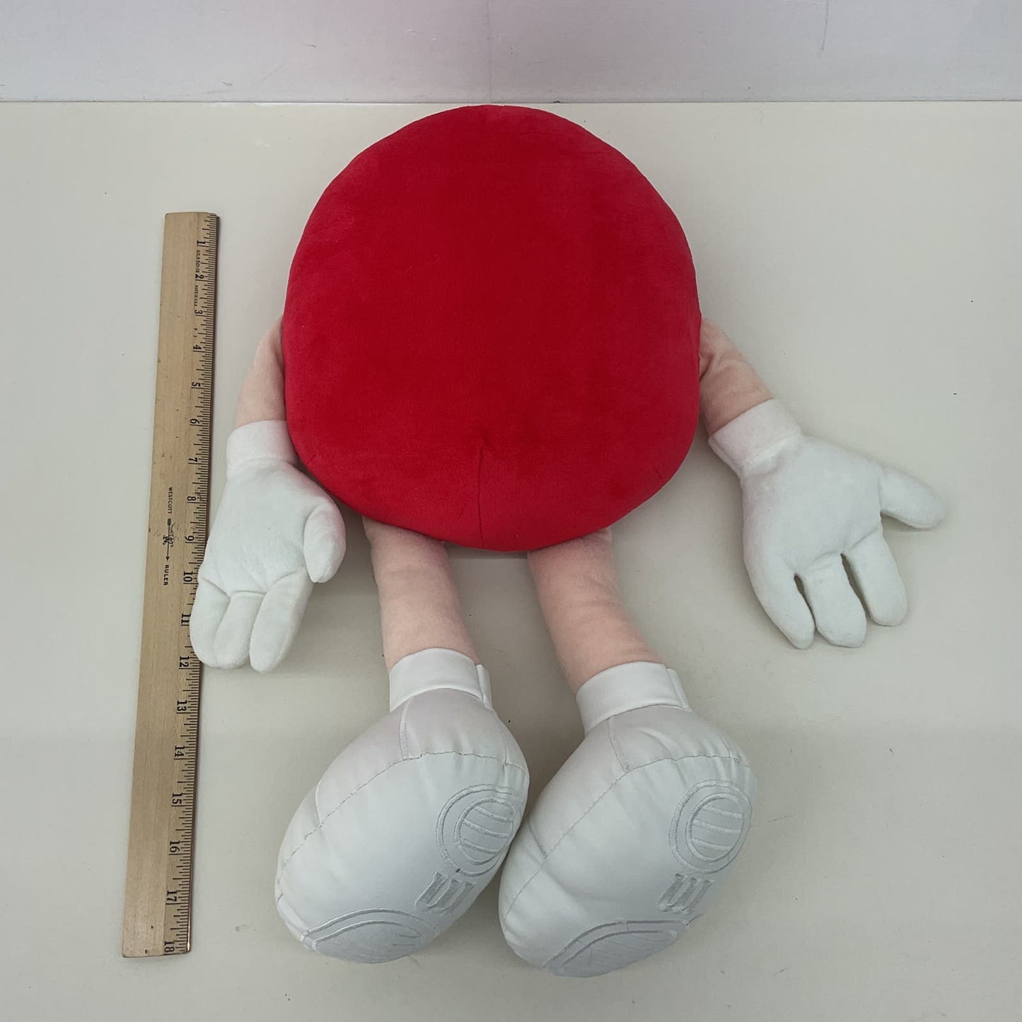 Large M&Ms Red M&M Mascot Character Plush Doll Stuffed Animal - Warehouse Toys