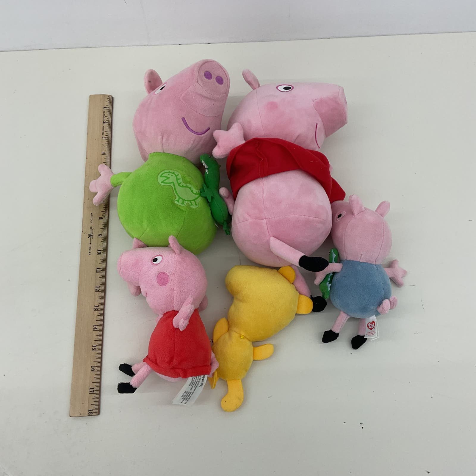 Large Peppa Pig Family Character Plush Doll Stuffed Animals LOT Various - Warehouse Toys