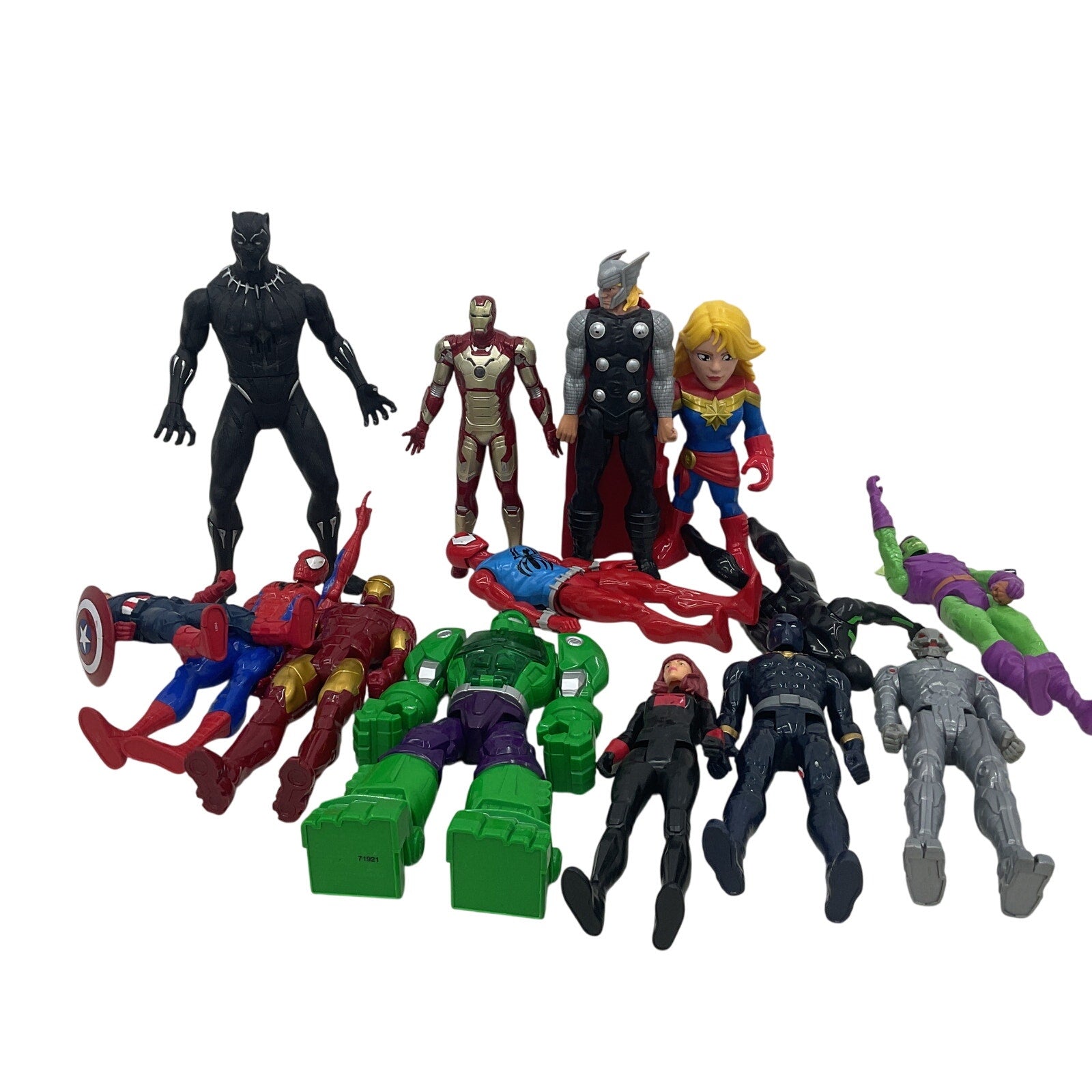 Large Sized Action Figures Toys LOT 7 lbs Preowned Marvel Avengers Black Panther - Warehouse Toys