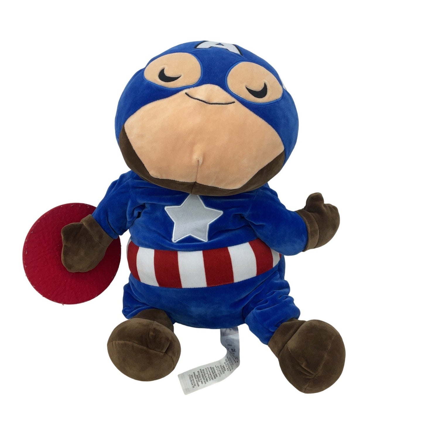 Large Sized Marvel Soft Captain American Pillow Buddy Blue Plush Toy - Preowned - Warehouse Toys