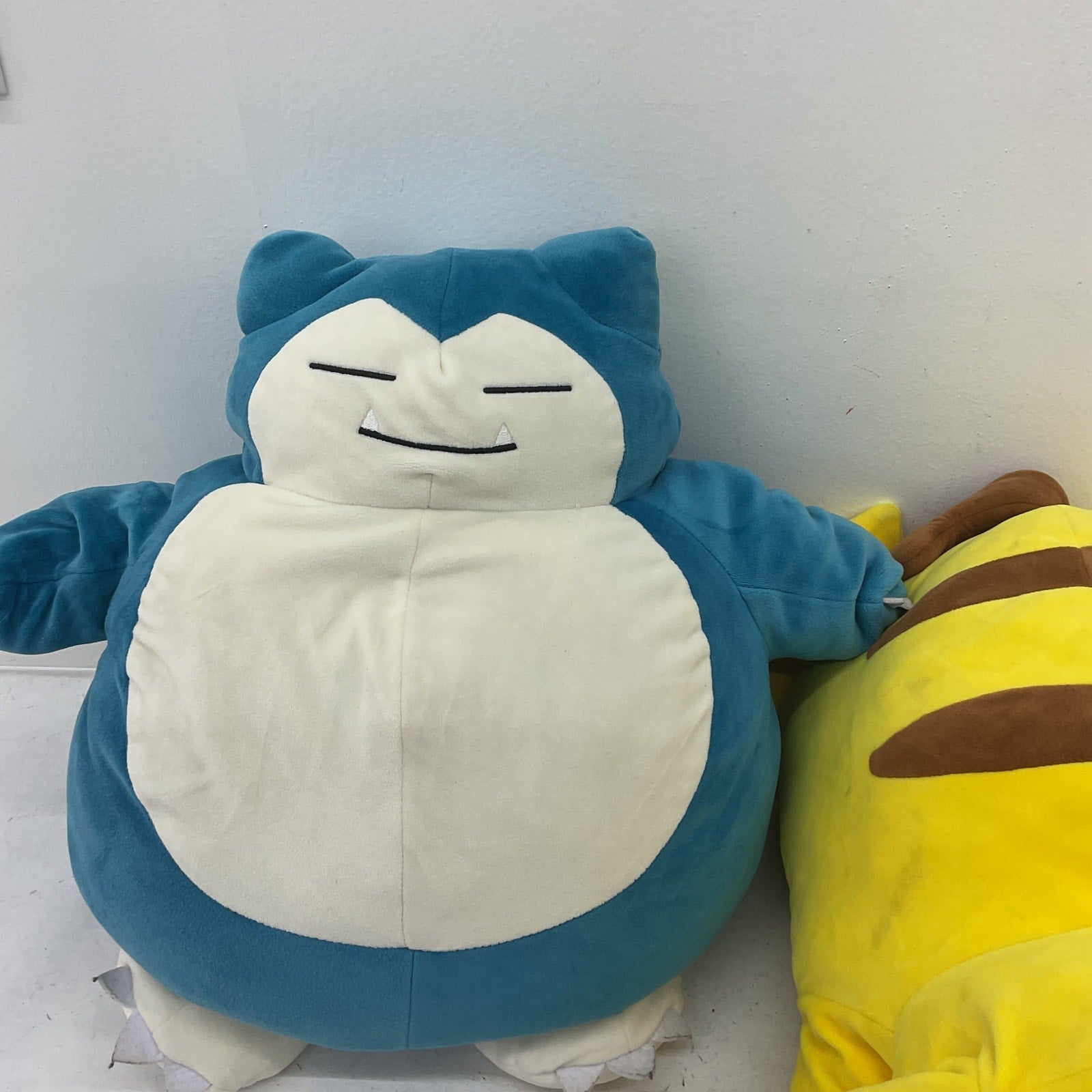 Large Sized Pokemon Sleeping Yellow Pikachu Green Snorlax Plush Stuffed Toys - Warehouse Toys