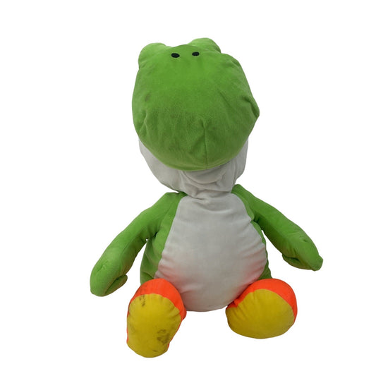 Large Super Mario Green Yoshi Nintendo Plush Character Doll Used - Warehouse Toys