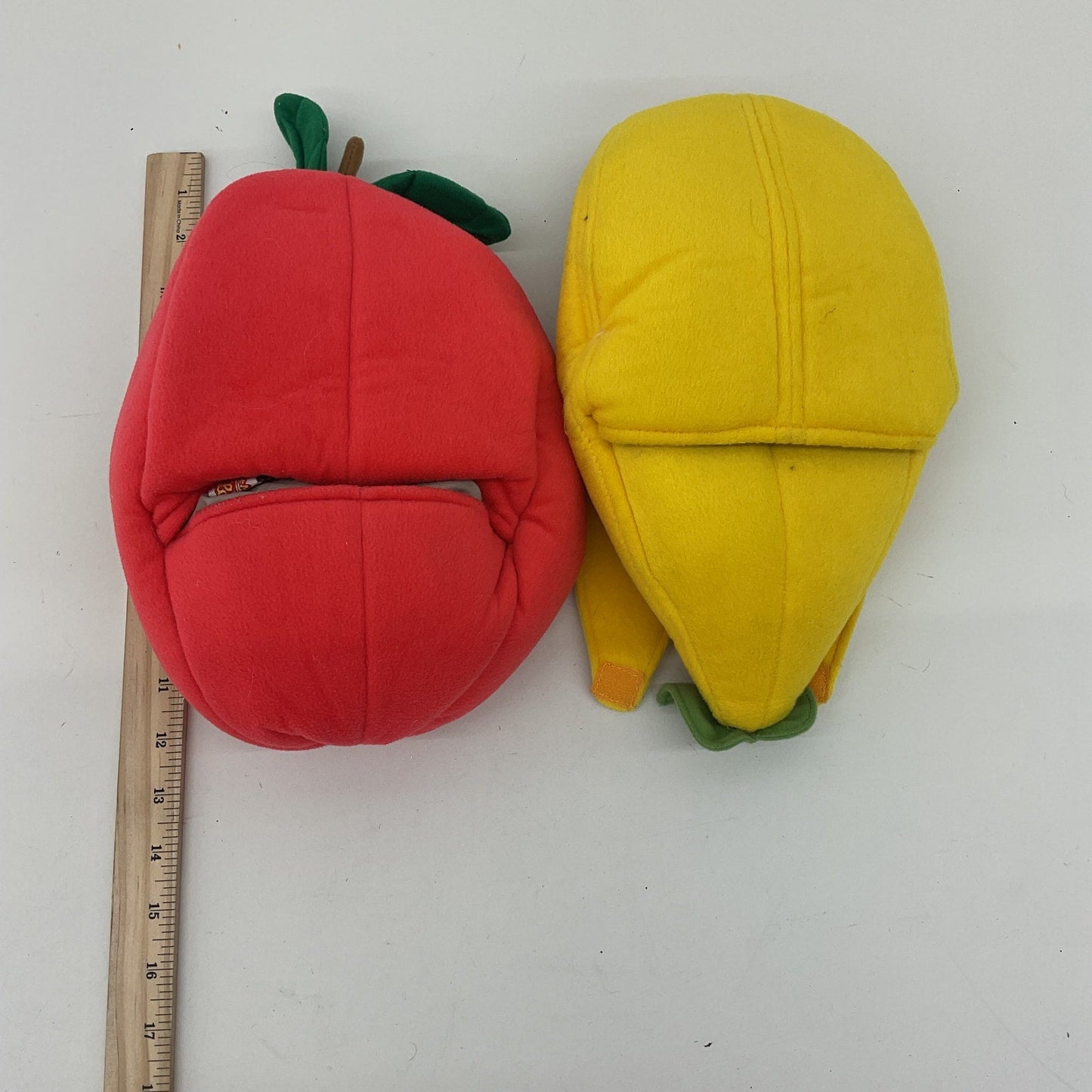 Little Monkey Lost Red Apple & Yellow Banana Hand Puppet Plush Toys - Warehouse Toys