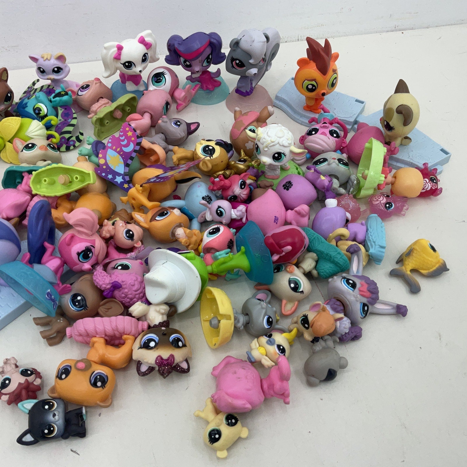 Littlest Pet Shop Mini Toy Figures Animals Random Loose Preowned LOT 2.5 lbs - Warehouse Toys