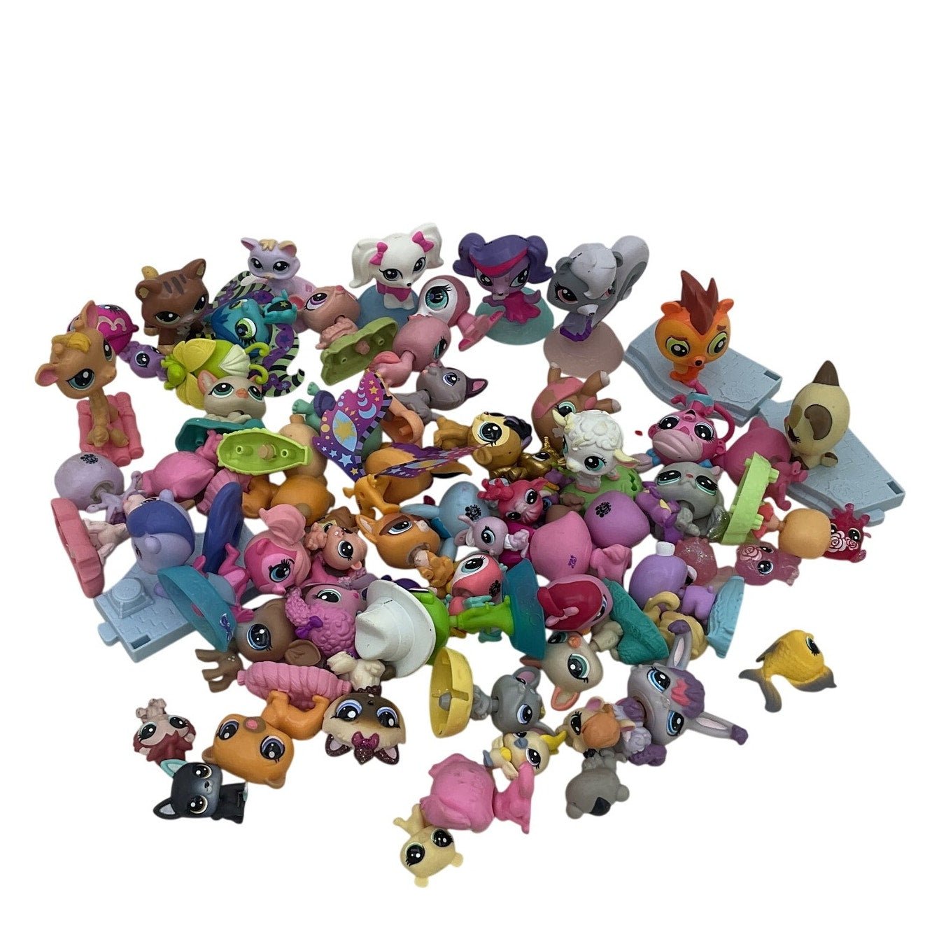 Littlest Pet Shop Mini Toy Figures Animals Random Loose Preowned LOT 2.5 lbs - Warehouse Toys