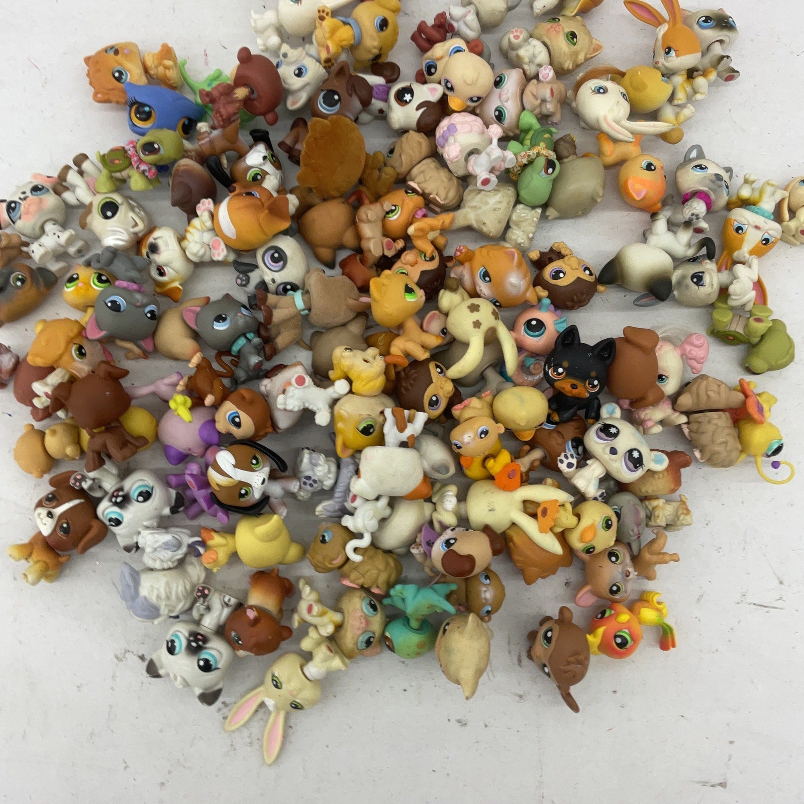 Littlest Pet Shop Mini Toy Figures Animals Random Loose Preowned LOT 3 lbs CUTE - Warehouse Toys