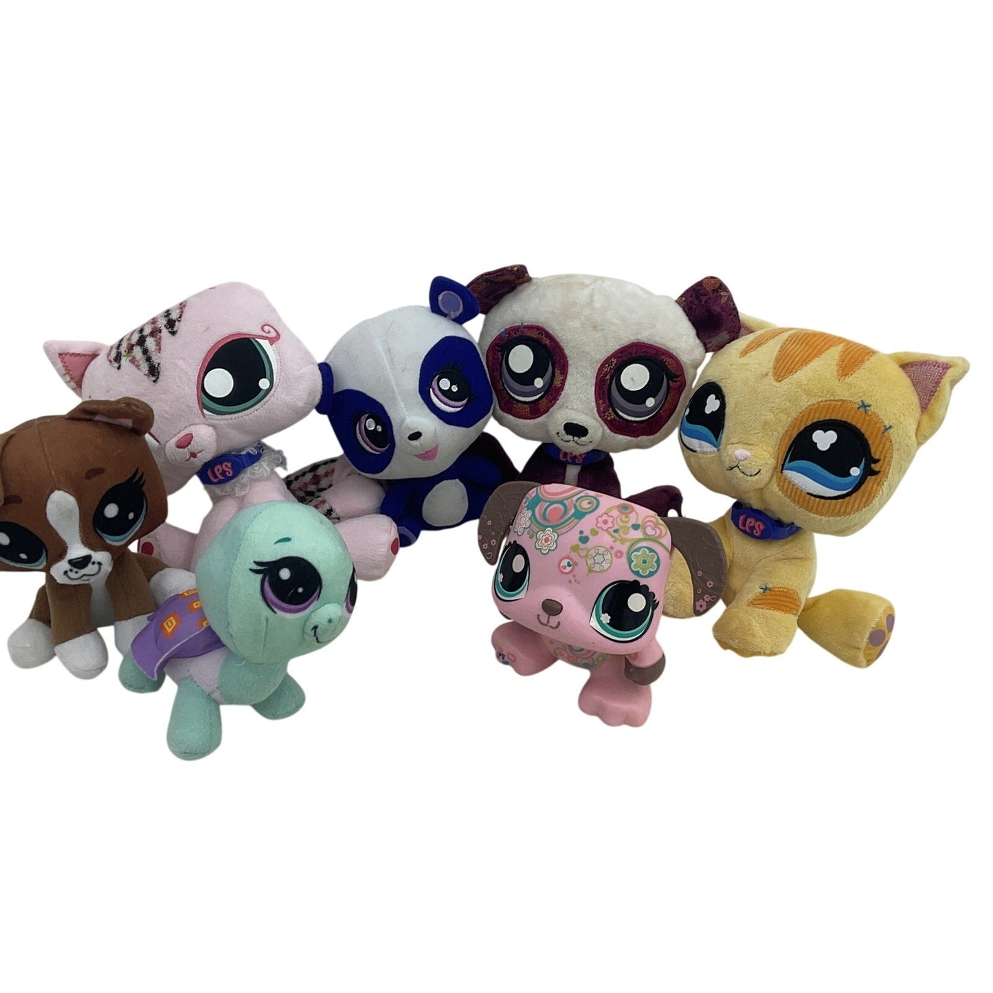 Littlest Pet Shop Stuffed Animals Random Mixed Preowned LOT 3 lbs CUTE Cats Dogs - Warehouse Toys