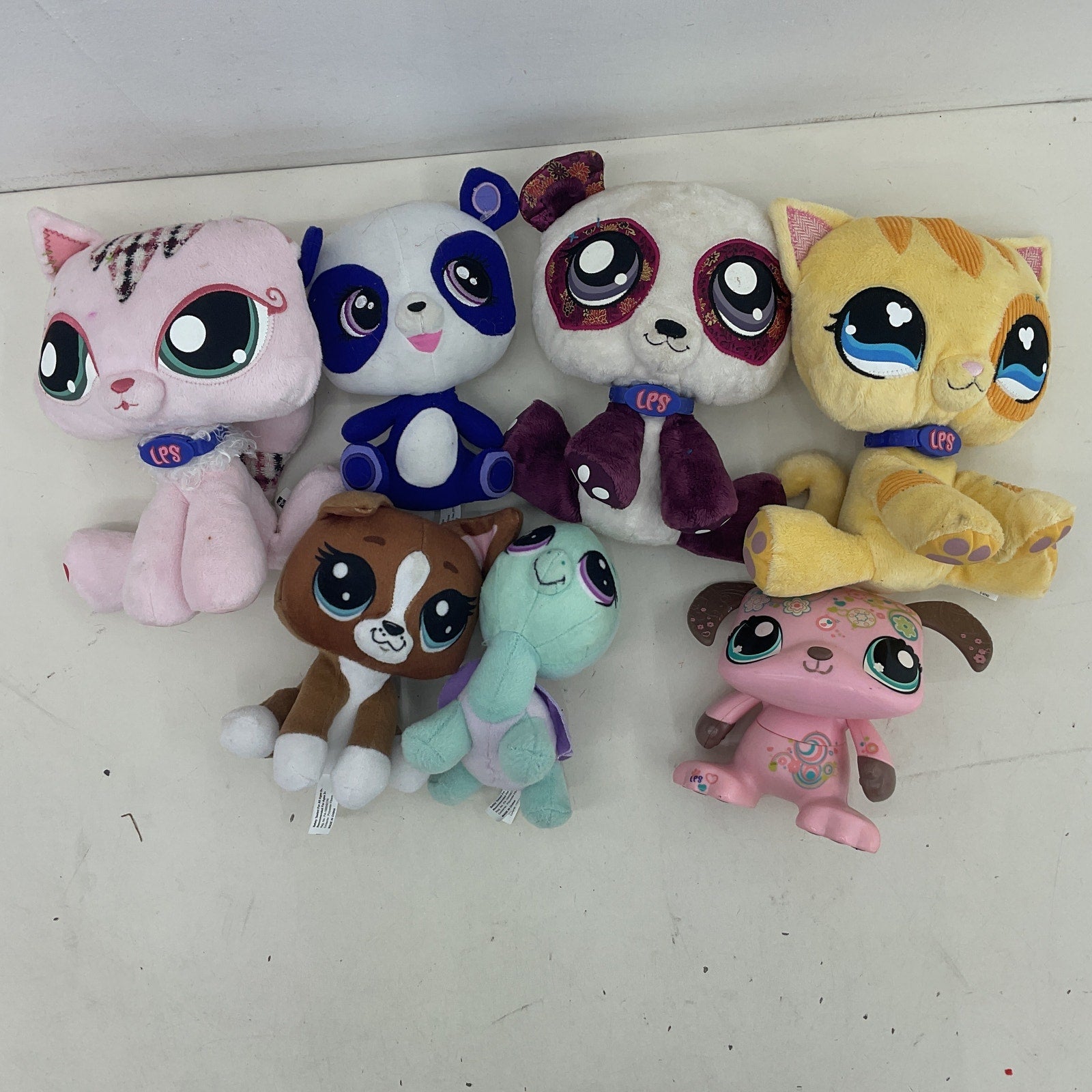 Littlest Pet Shop Stuffed Animals Random Mixed Preowned LOT 3 lbs CUTE Cats Dogs - Warehouse Toys