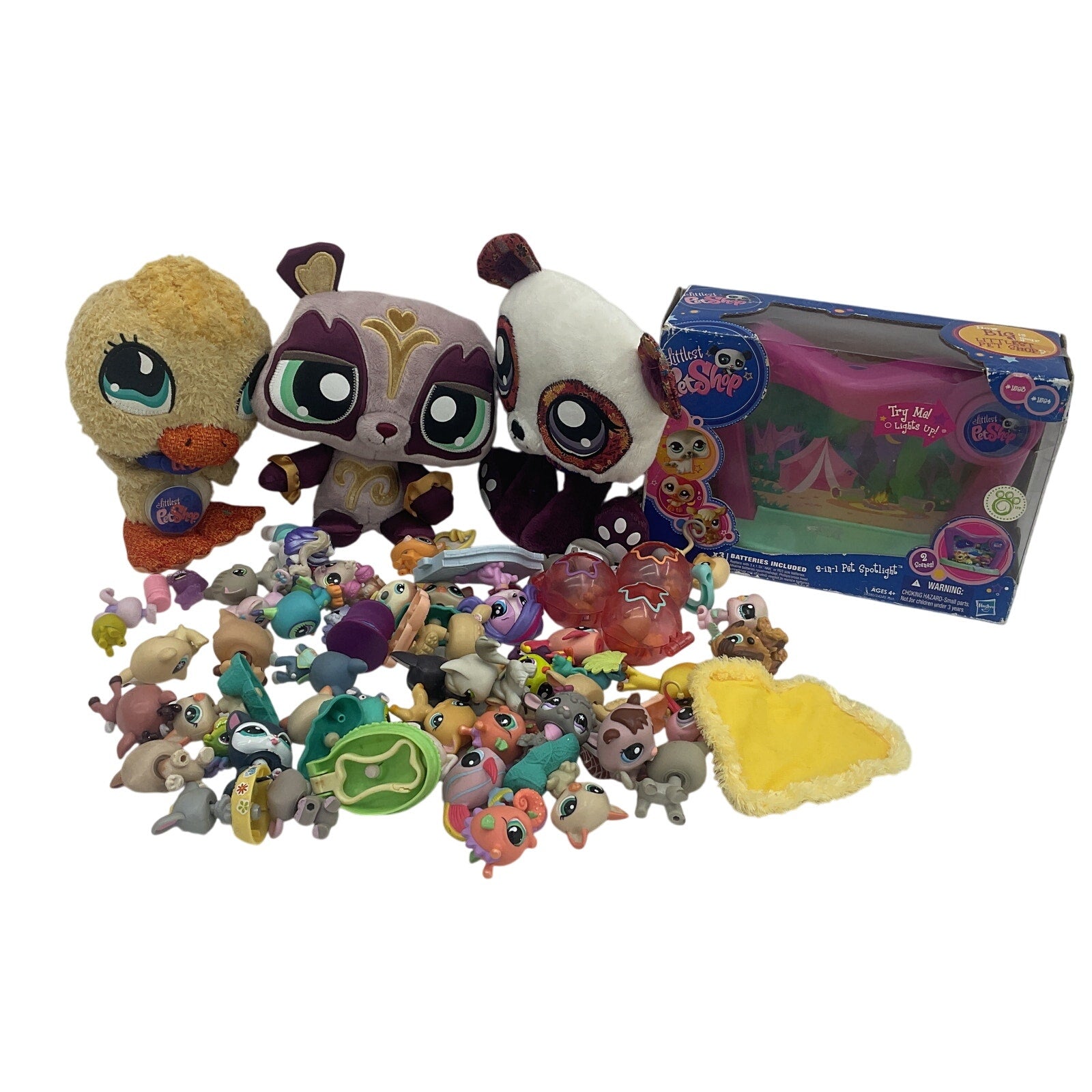 Littlest Pet Shop Stuffed Animals Toy Figures Preowned LOT 4 lbs CUTE Cats Dogs - Warehouse Toys